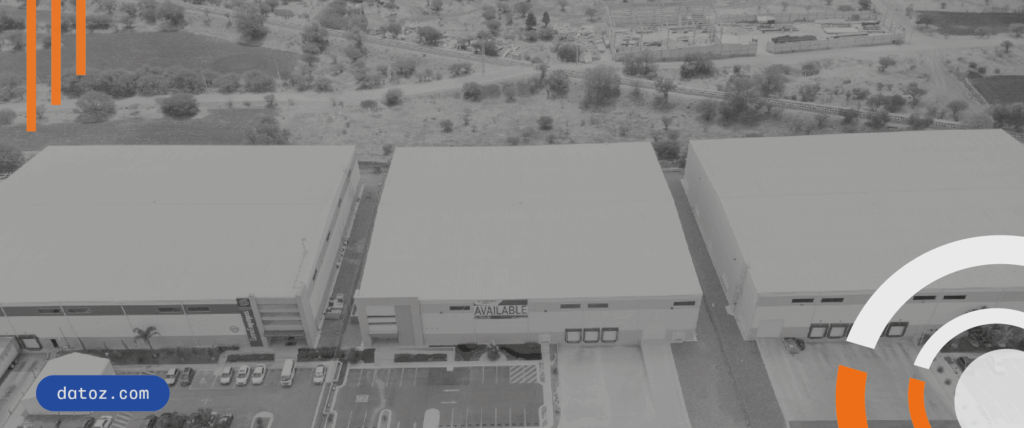 Which industrial corridors dominate the supply of 5,000 to 10,000 m² spaces in Guadalajara? Datoz