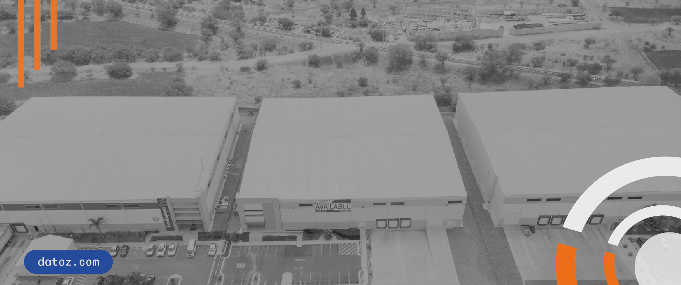 Which industrial corridors dominate the supply of 5,000 to 10,000 m² spaces in Guadalajara? Datoz