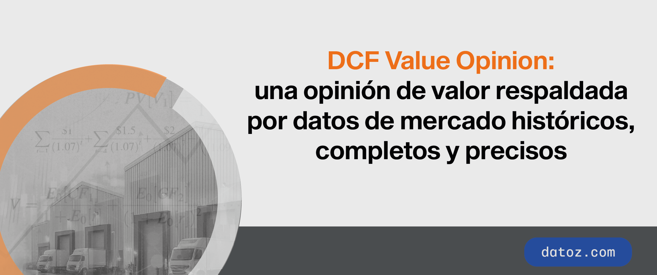 DCF Value Opinion: una opinión de valor respaldada por datos de mercado históricos, completos y precisos