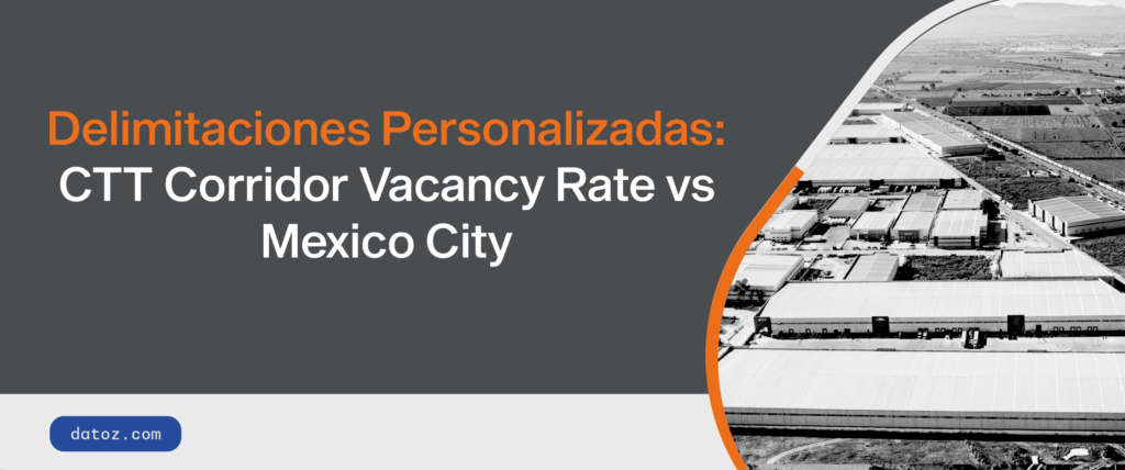 Delimitaciones Personalizadas: CTT Corridor Vacancy Rate vs Mexico City