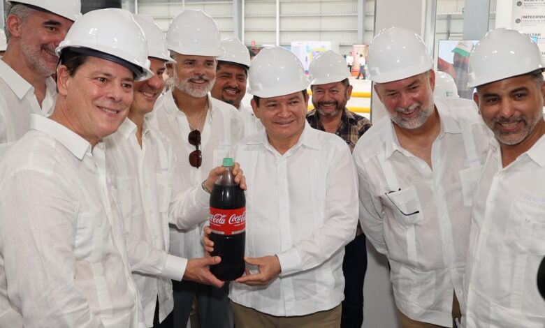 Con inversión de 1,200 millones de pesos, inauguran planta de Coca-Cola en Yucatán